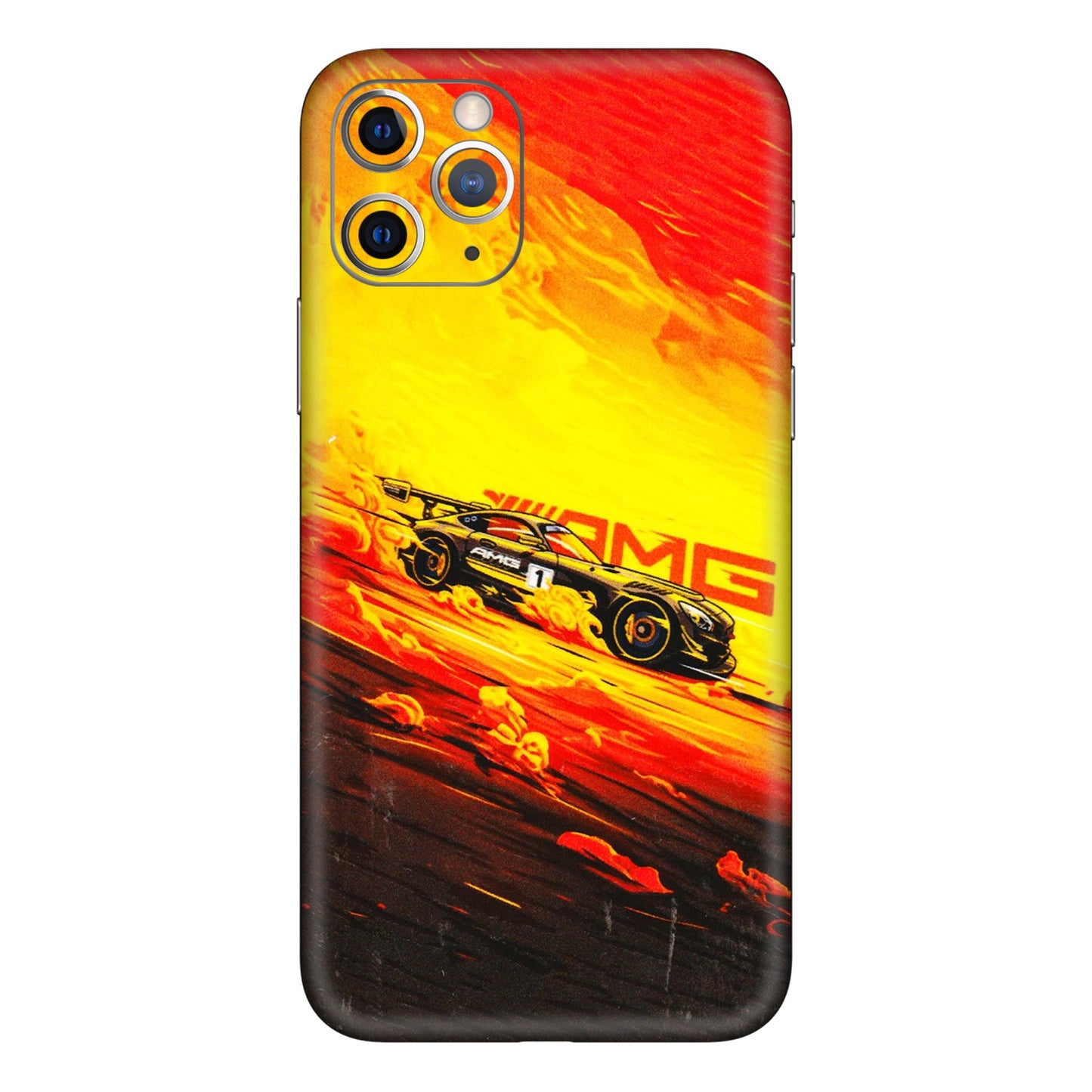 Apple iPhone Skins (All Models) - AMG Car Speed Cover - 3D Embossed Finish (L-256) iPhone 11 Pro Max