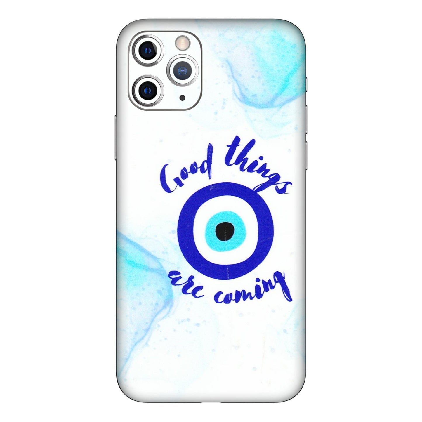 Apple iPhone Skins (All Models) - Evil Eye Good Things Are Coming - 3D Embossed Finish (L-322) iPhone 11 Pro Max