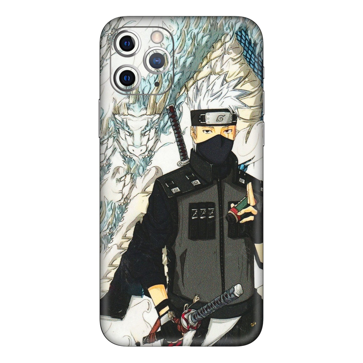 Apple iPhone Skins (All Models) - Kakashi Hatake Naruto Anime - 3D Embossed Finish (L-46) iPhone 11 Pro Max