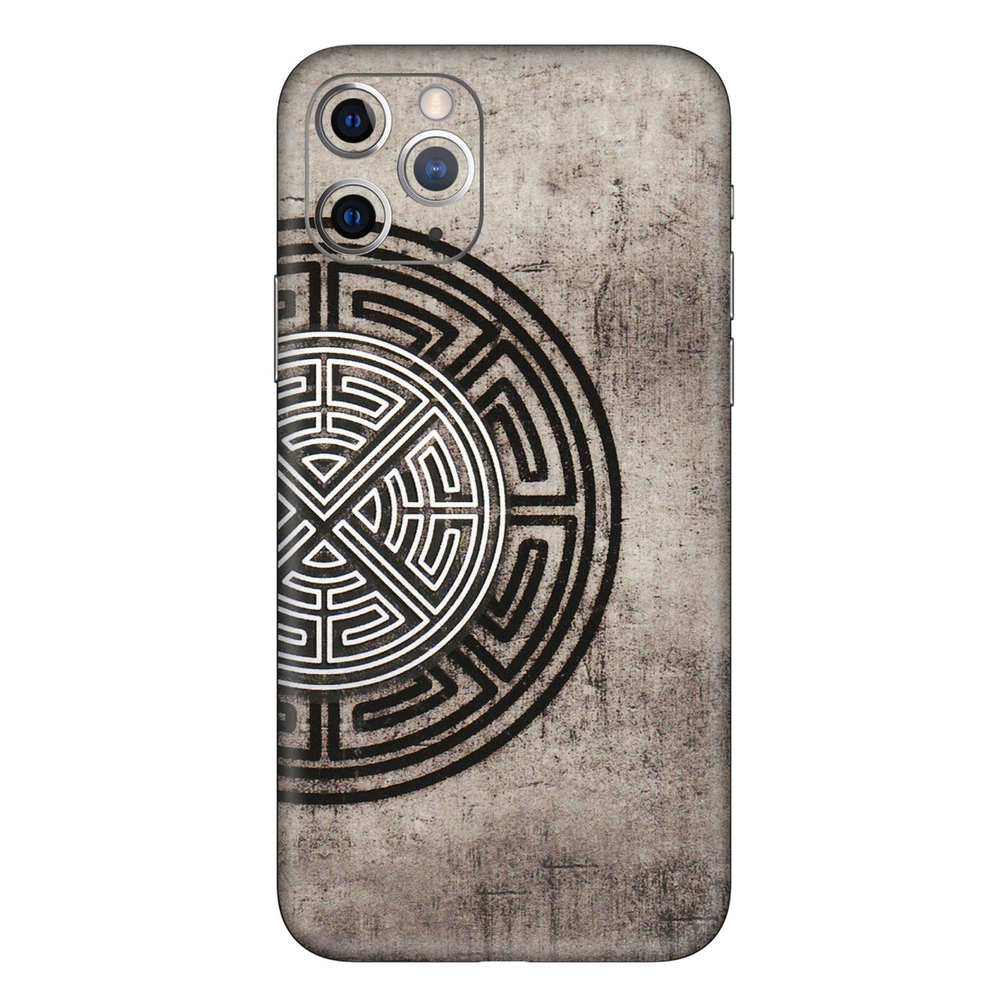Apple iPhone Skins (All Models) - Mysterious Circular Design - 3D Embossed Finish (L-63) iPhone 11 Pro Max