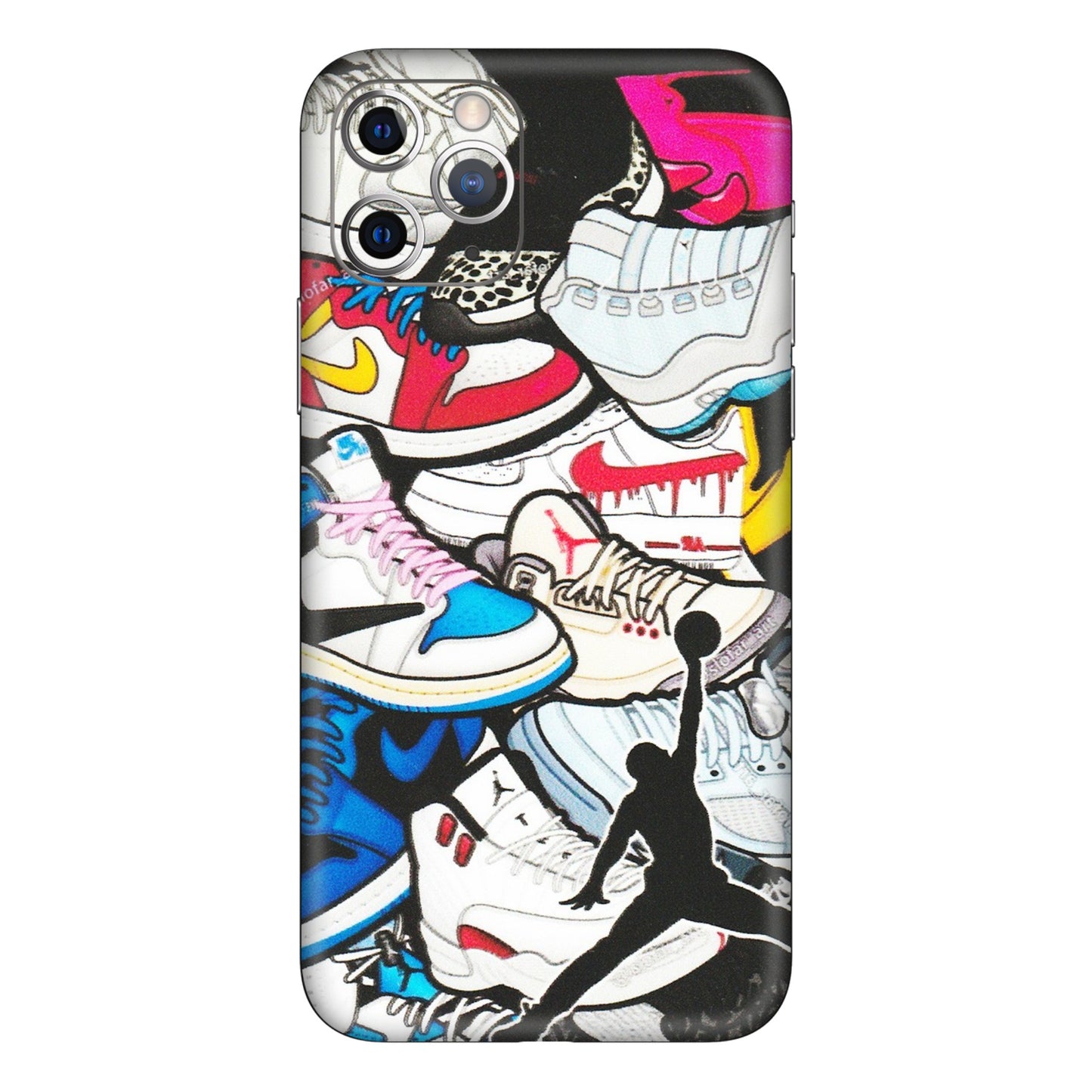 Apple iPhone Skins (All Models) - Jordan Sneakers Fan - Matte Finish (M-80) iPhone 11 Pro Max