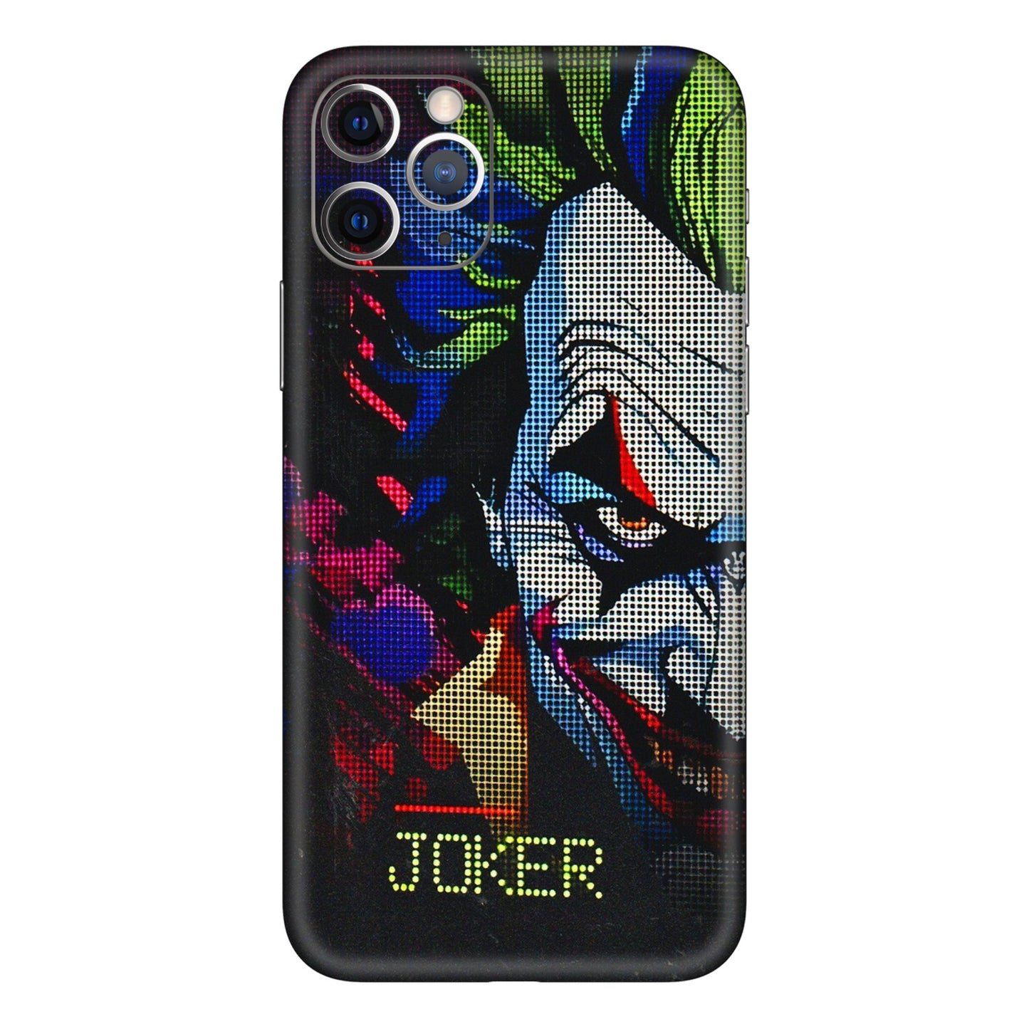 Apple iPhone Skins (All Models) - Joker Dot Matrix - 3D Embossed Finish (L-08) iPhone 11 Pro
