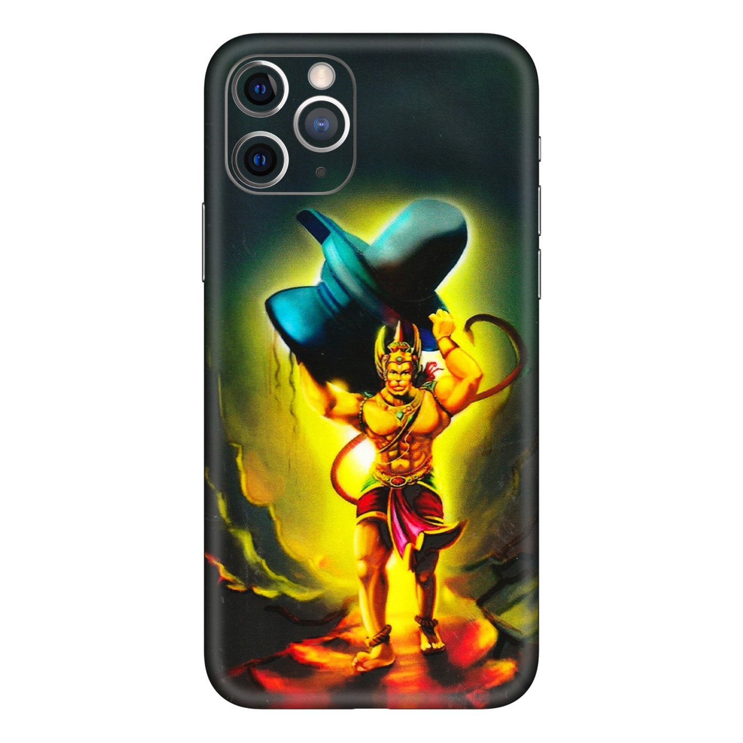 Apple iPhone Skins (All Models) - Hanuman Ji - 3D Embossed Finish (L-128) iPhone 11 Pro