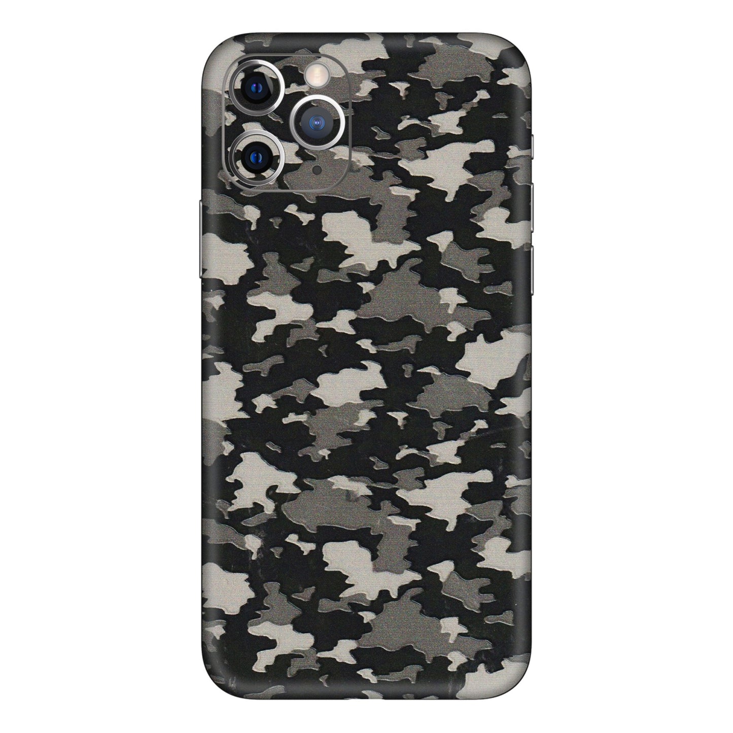 Apple iPhone Skins (All Models) - Black/Grey Camoflaunge - 3D Embossed Finish (L-142) iPhone 11 Pro
