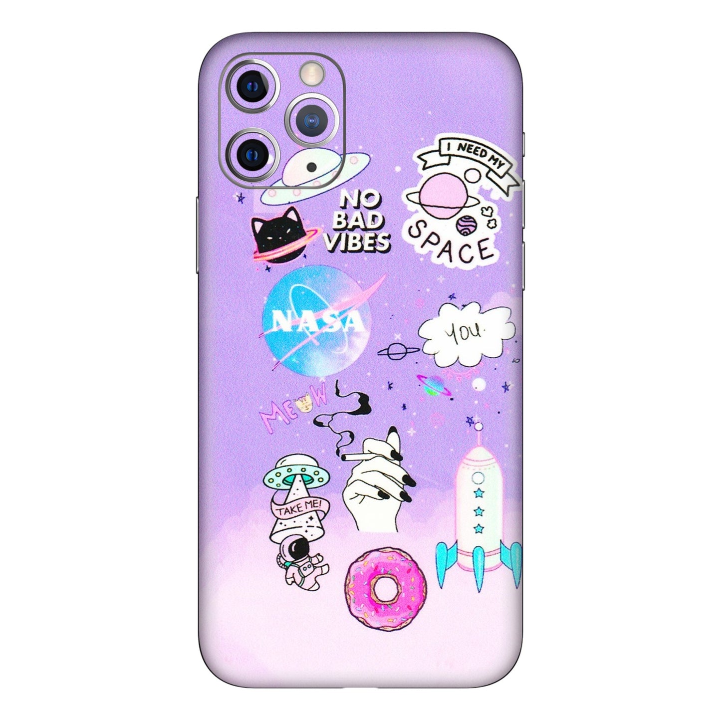 Apple iPhone Skins (All Models) - I Need My Nasa Skin - 3D Embossed Finish (L-149) iPhone 11 Pro