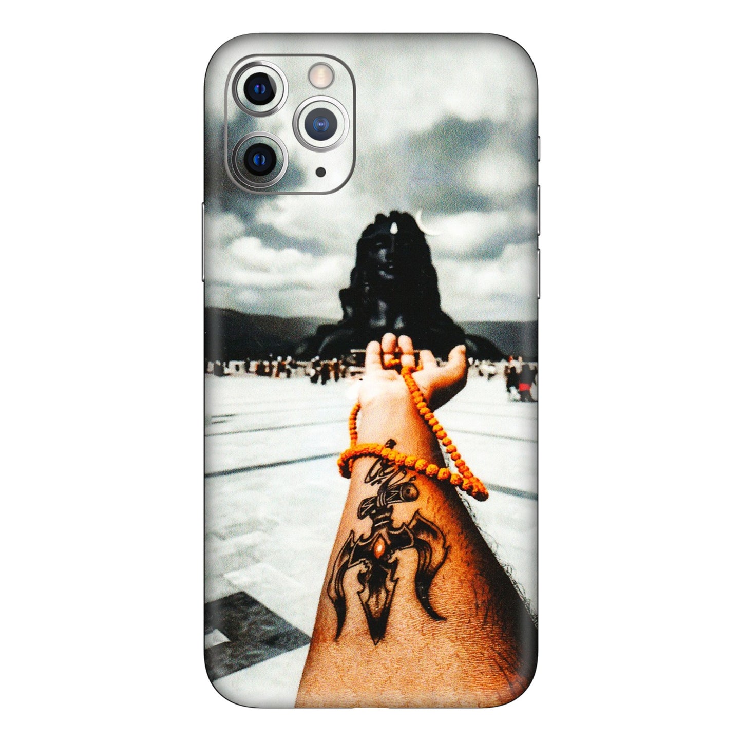 Apple iPhone Skins (All Models) - Jai Adiyogi Mahakaal - 3D Embossed Finish (L-164) iPhone 11 Pro