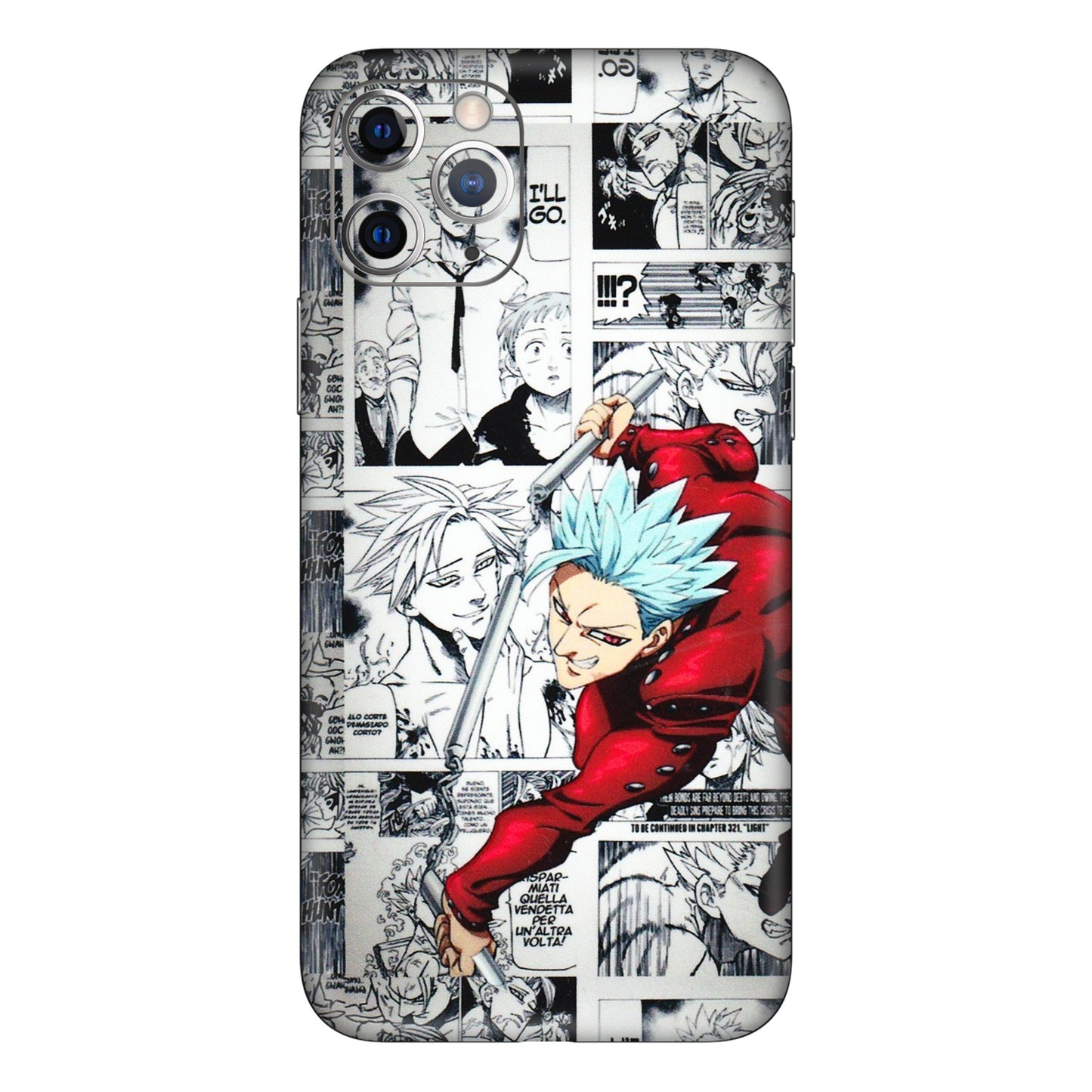 Apple iPhone Skins (All Models) - Anime Comic - 3D Embossed Finish (L-192) iPhone 11 Pro