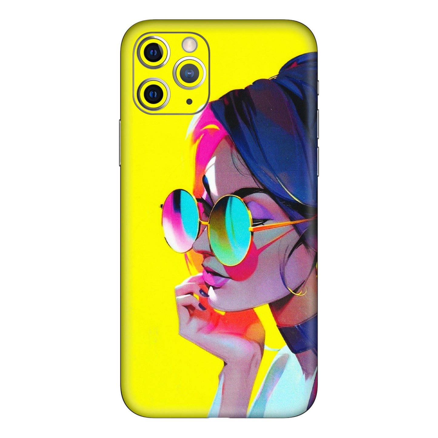 Apple iPhone Skins (All Models) - Bold Stylish Girl - 3D Embossed Finish (L-222) iPhone 11 Pro
