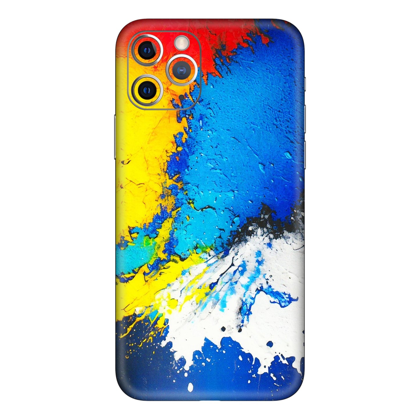 Apple iPhone Skins (All Models) - Acrylic Paint Spill - 3D Embossed Finish (L-229) iPhone 11 Pro
