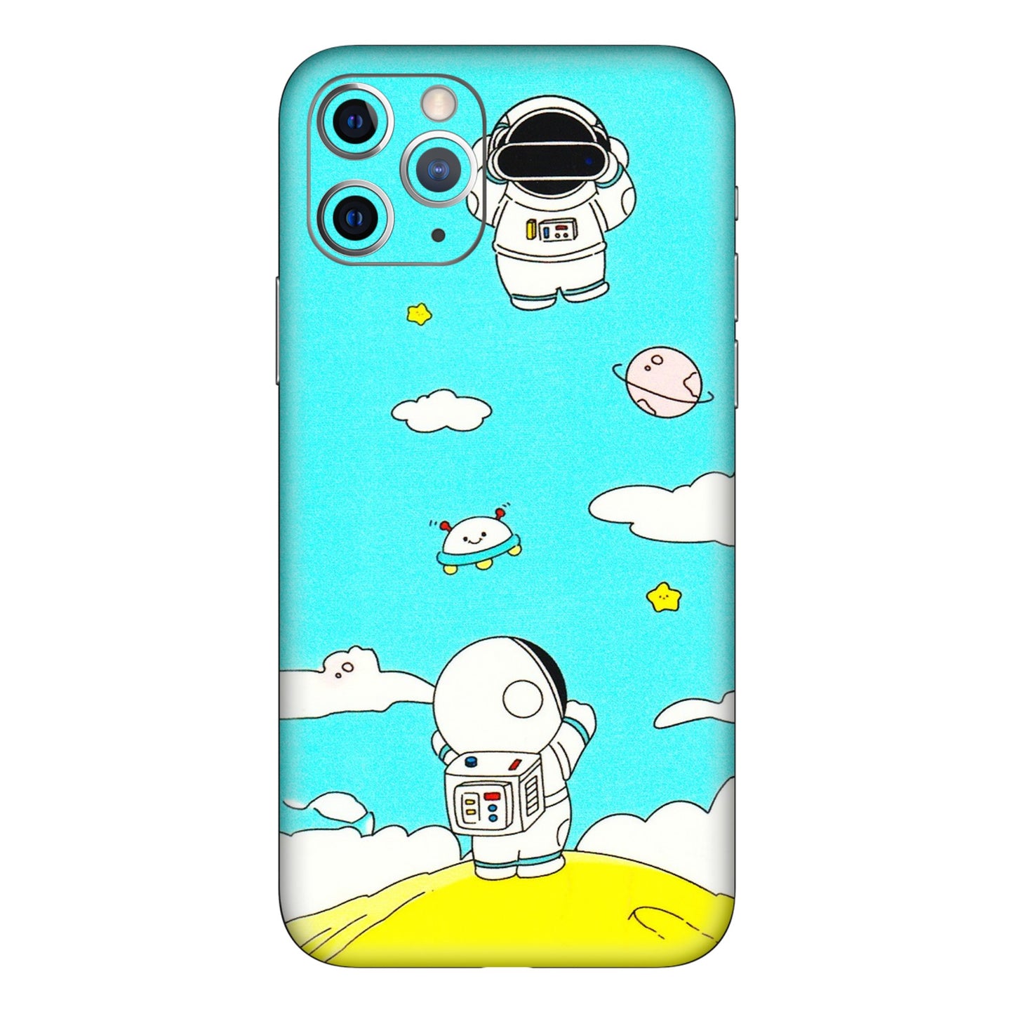 Apple iPhone Skins (All Models) - Blue Skies Astro Float - 3D Embossed Finish (L-230) iPhone 11 Pro