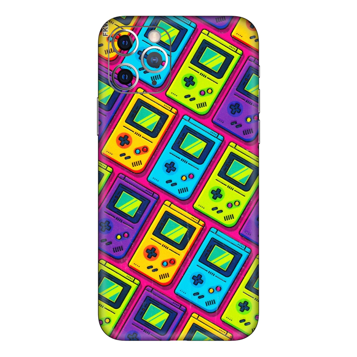 Apple iPhone Skins (All Models) - Gameboy Colourful - 3D Embossed Finish (L-266) iPhone 11 Pro