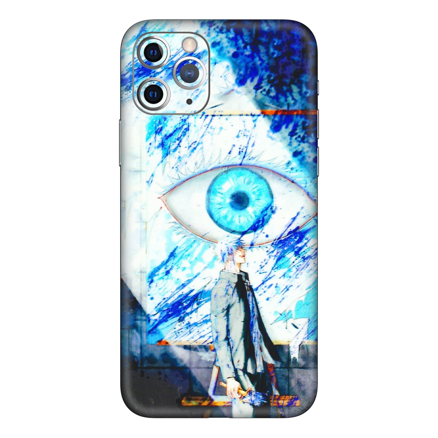 Apple iPhone Skins (All Models) - Anime Sea Blue Eye - 3D Embossed Finish (L-318) iPhone 11 Pro