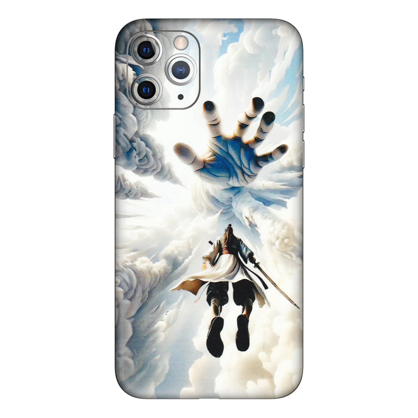 Apple iPhone Skins (All Models) - Big Hand With Monkey King - 3D Embossed Finish (L-323) iPhone 11 Pro