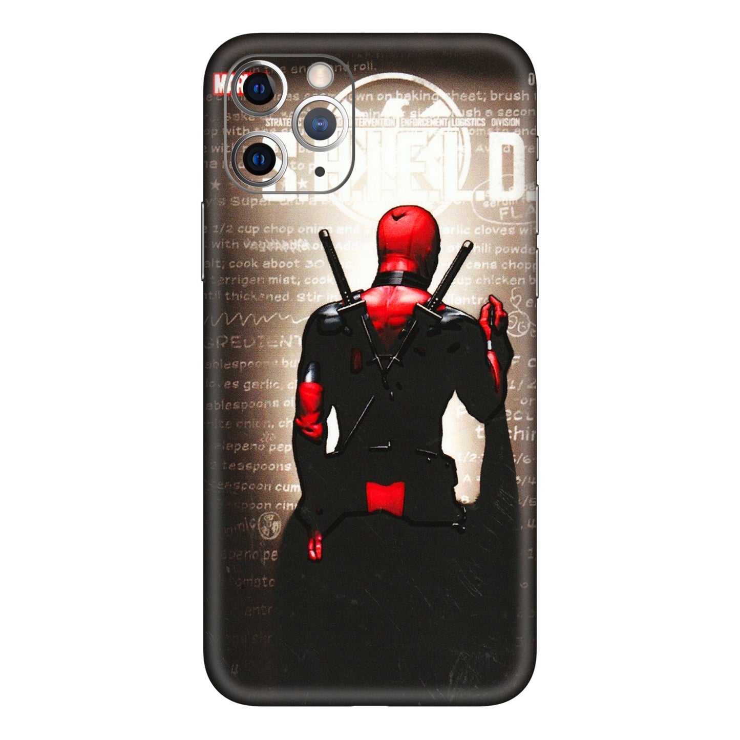 Apple iPhone Skins (All Models) - Deadpool - 3D Embossed Finish (L-56) iPhone 11 Pro