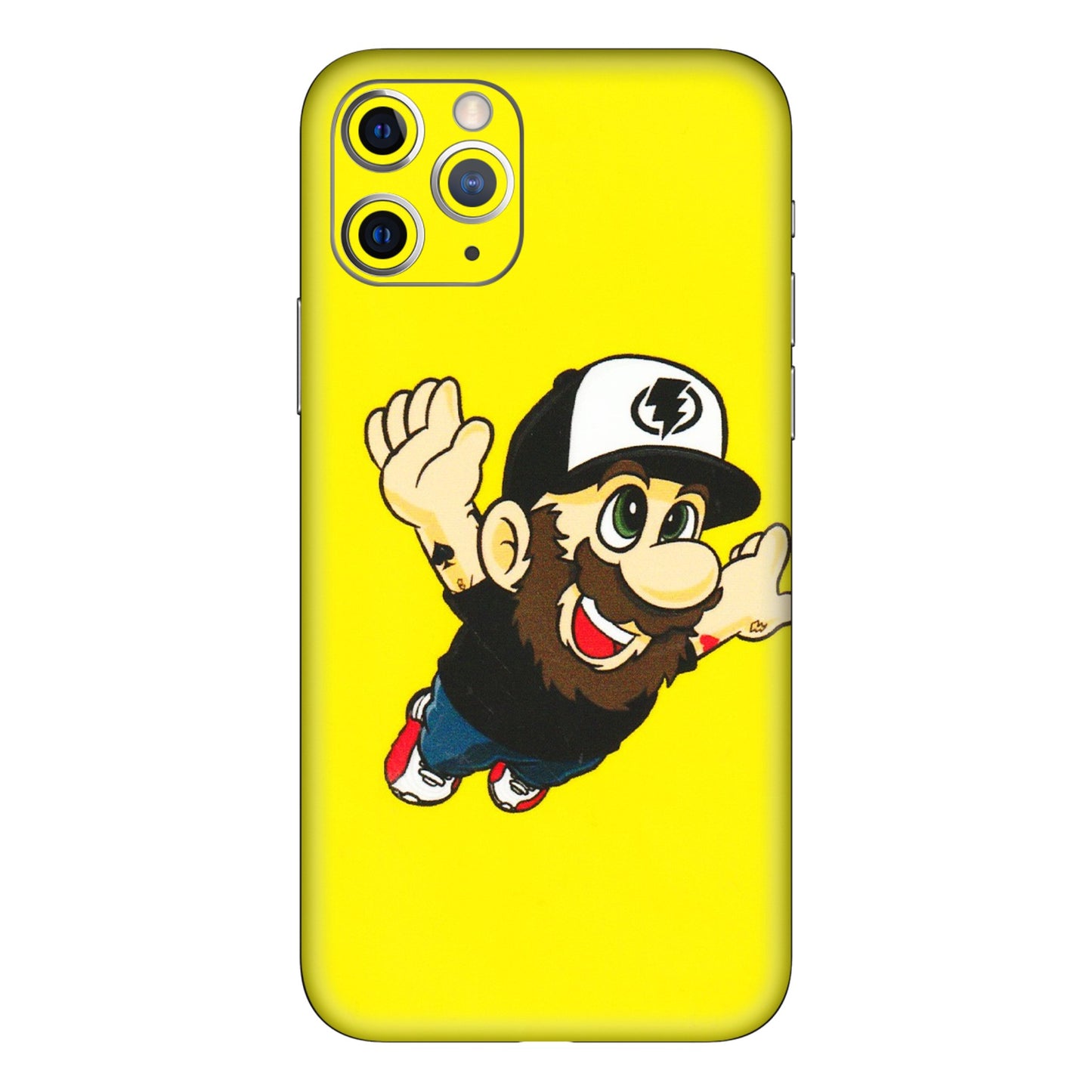 Apple iPhone Skins (All Models) - Flying Beardo - 3D Embossed Finish (L-60) iPhone 11 Pro