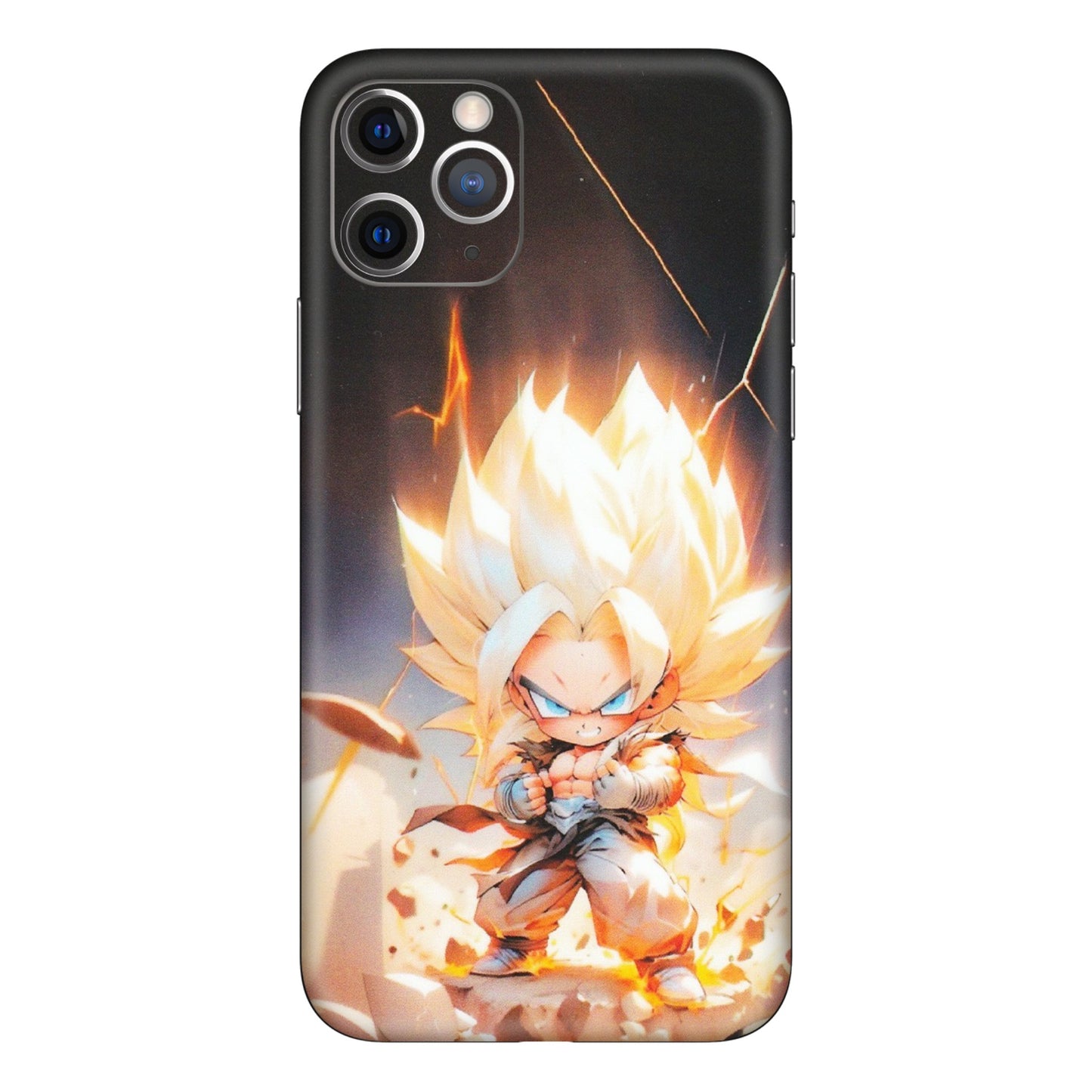 Apple iPhone Skins (All Models) - Goku Dragon Cute Anime - Matte Finish (M-131) iPhone 11 Pro