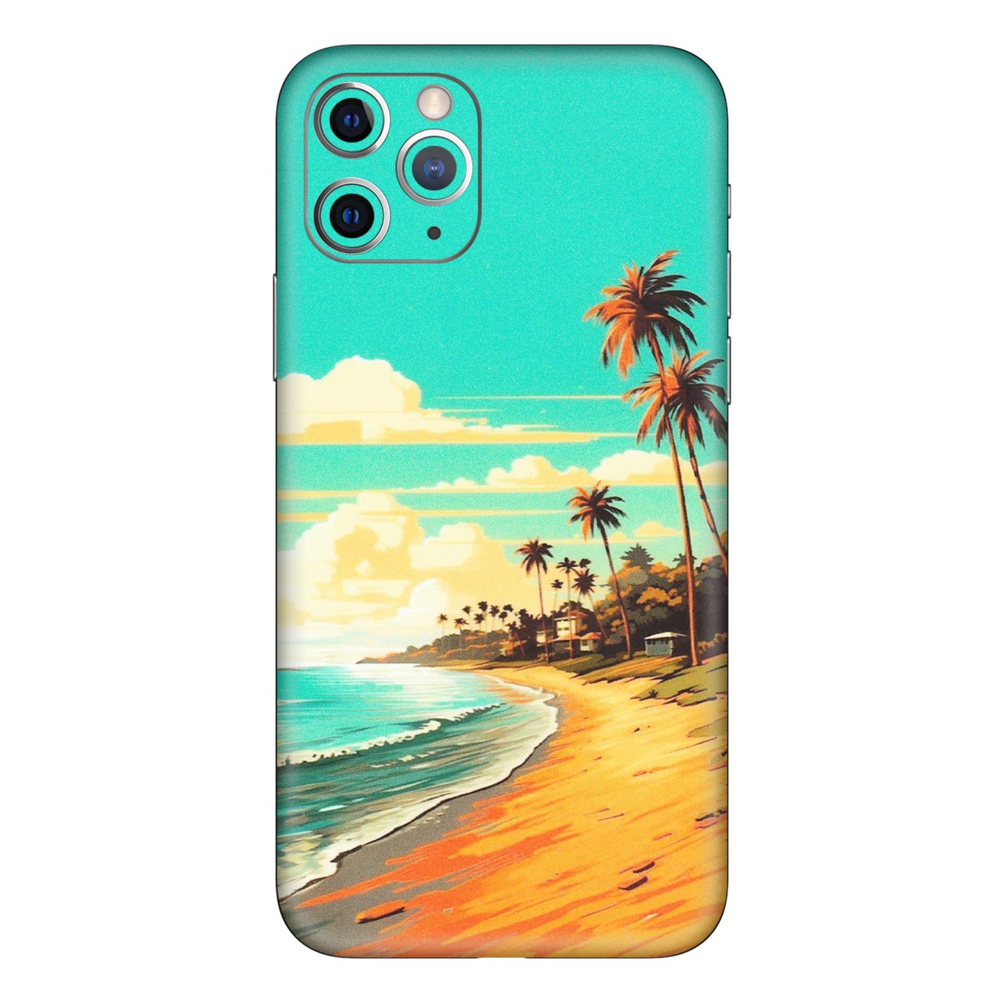 Apple iPhone Skins (All Models) - Miami Beach - Matte Finish (M-136) iPhone 11 Pro