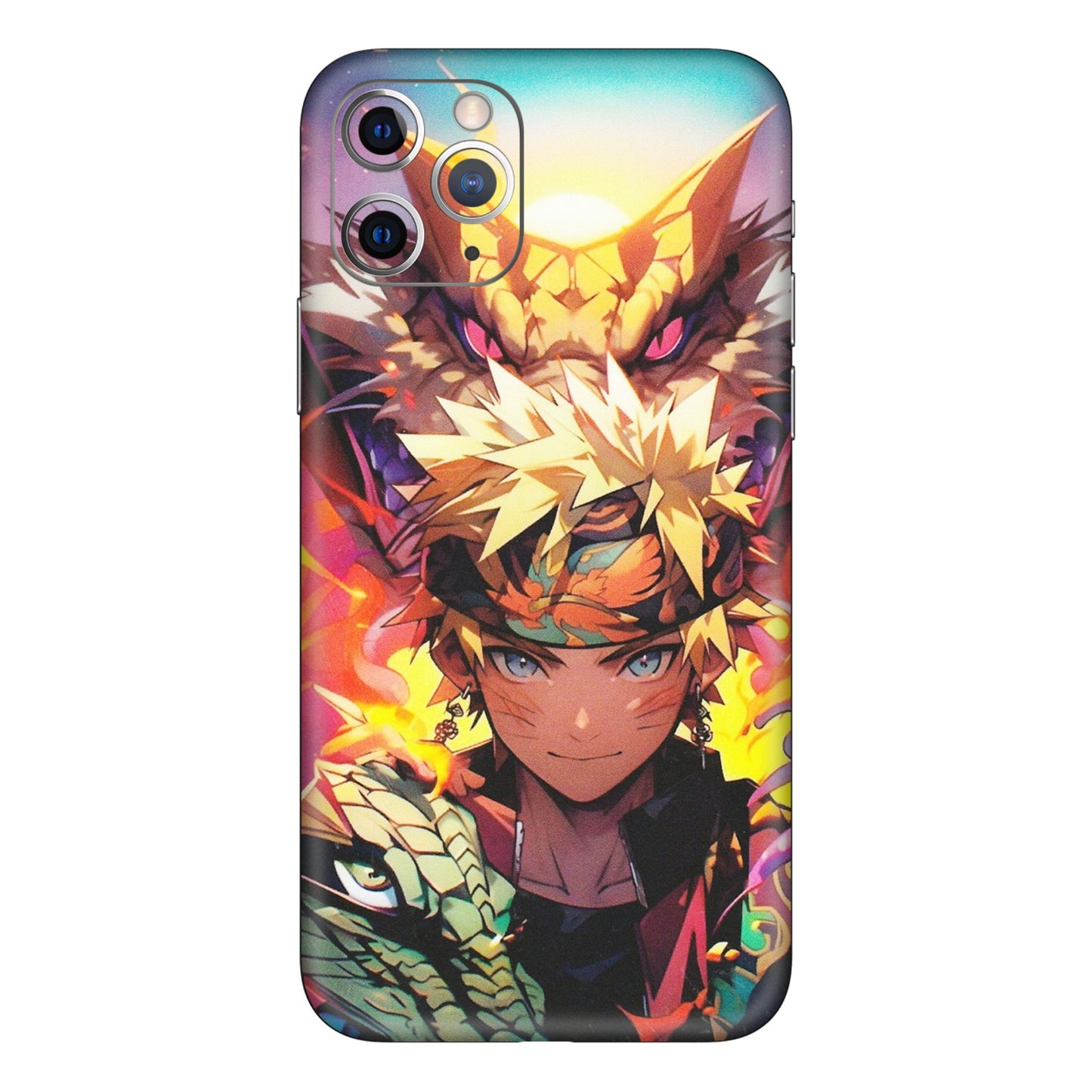 Apple iPhone Skins (All Models) - Angry Naruto Anime - Matte Finish (M-148) iPhone 11 Pro