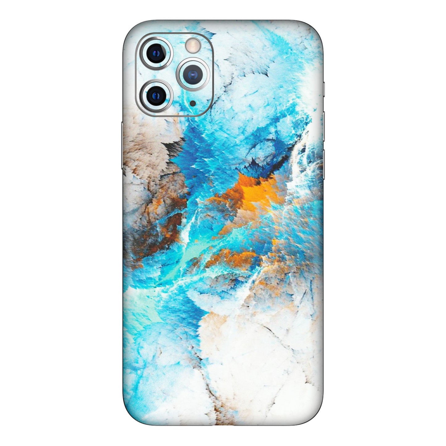 Apple iPhone Skins (All Models) - Blue Waves Abstract - Matte Finish (M-19) iPhone 11 Pro