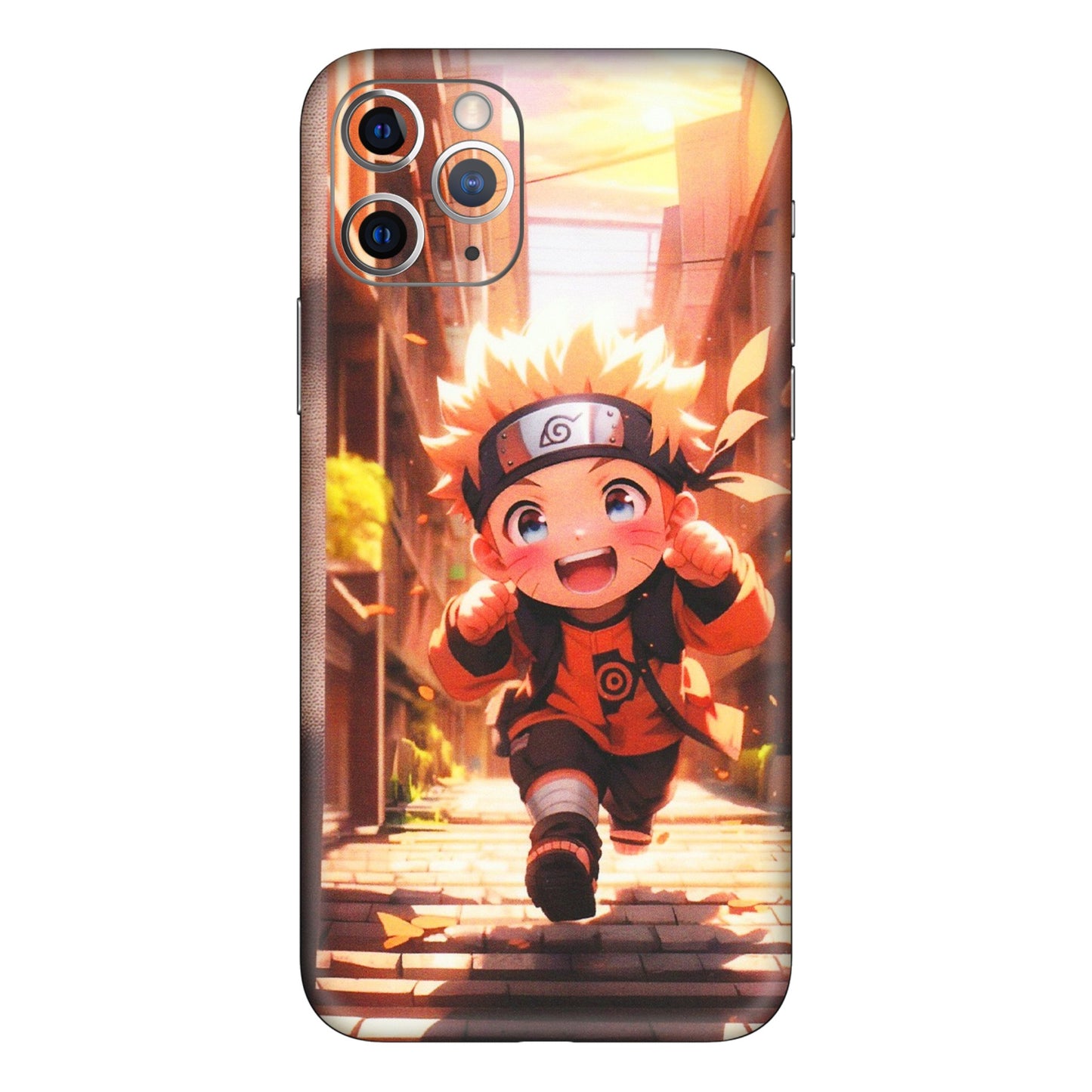 Apple iPhone Skins (All Models) - Naruto Cute Toon Running - Matte Finish (M-04) iPhone 11 Pro