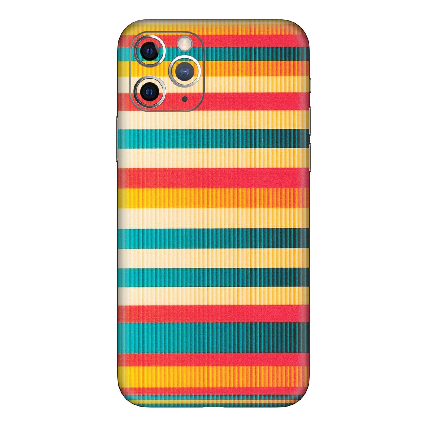 Apple iPhone Skins (All Models) - Colourful Stripes Soothing Effect - Matte Finish (M-86) iPhone 11 Pro