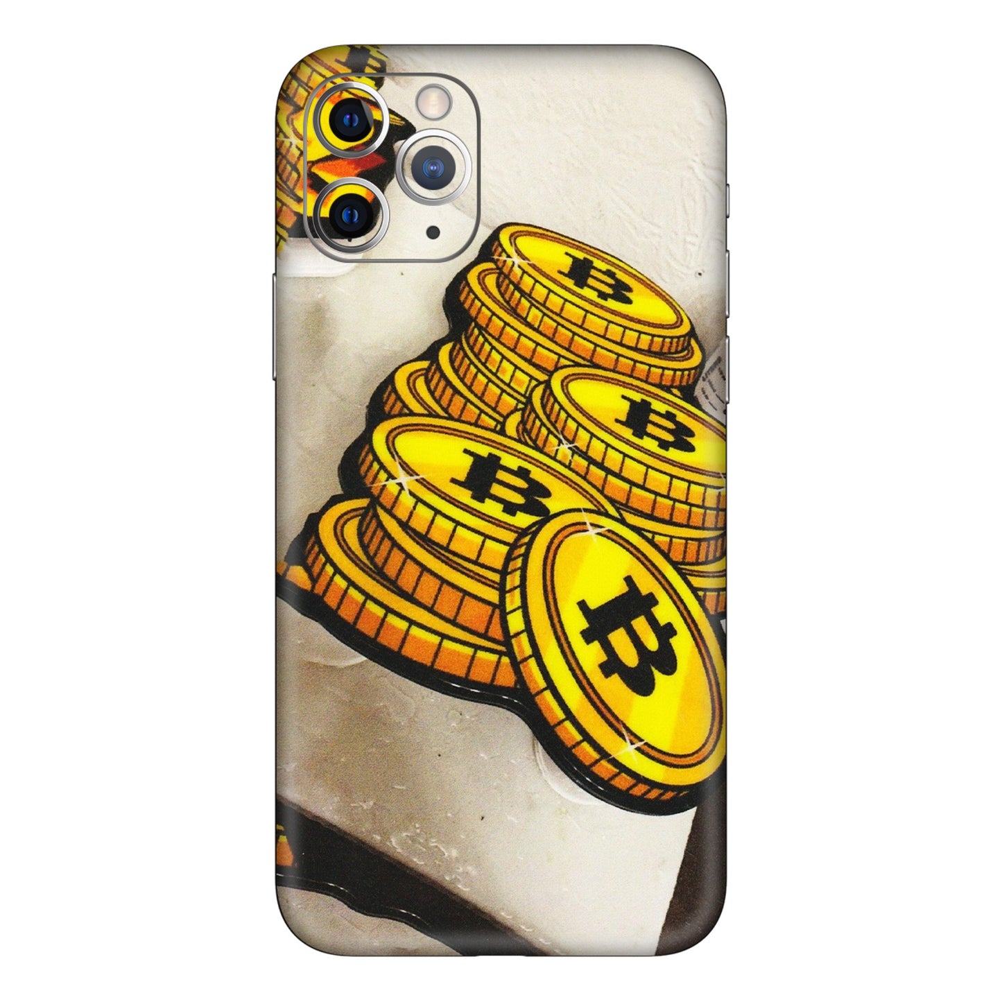 Apple iPhone Skins (All Models) - Billionaire Bitcoin Collection - Matte Finish (M-92) iPhone 11 Pro