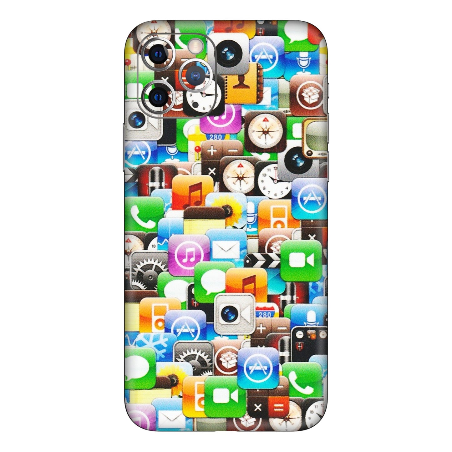 Apple iPhone Skins (All Models) - All Apple Icons - Matte Finish (M-93) iPhone 11 Pro