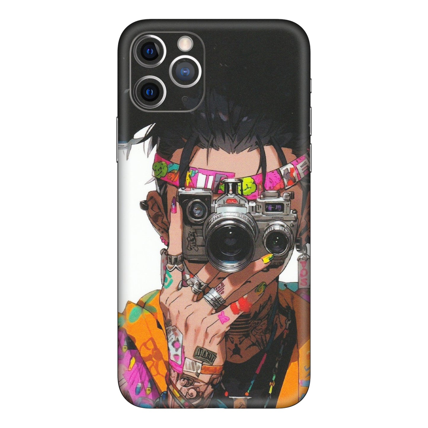 Apple iPhone Skins (All Models) - Camera Lover Girl - Matte Finish (M-09) iPhone 11 Pro