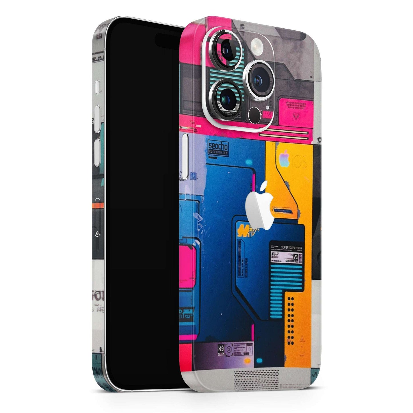 Colourfull Motherboard Internals Matte Finish Phone Skin