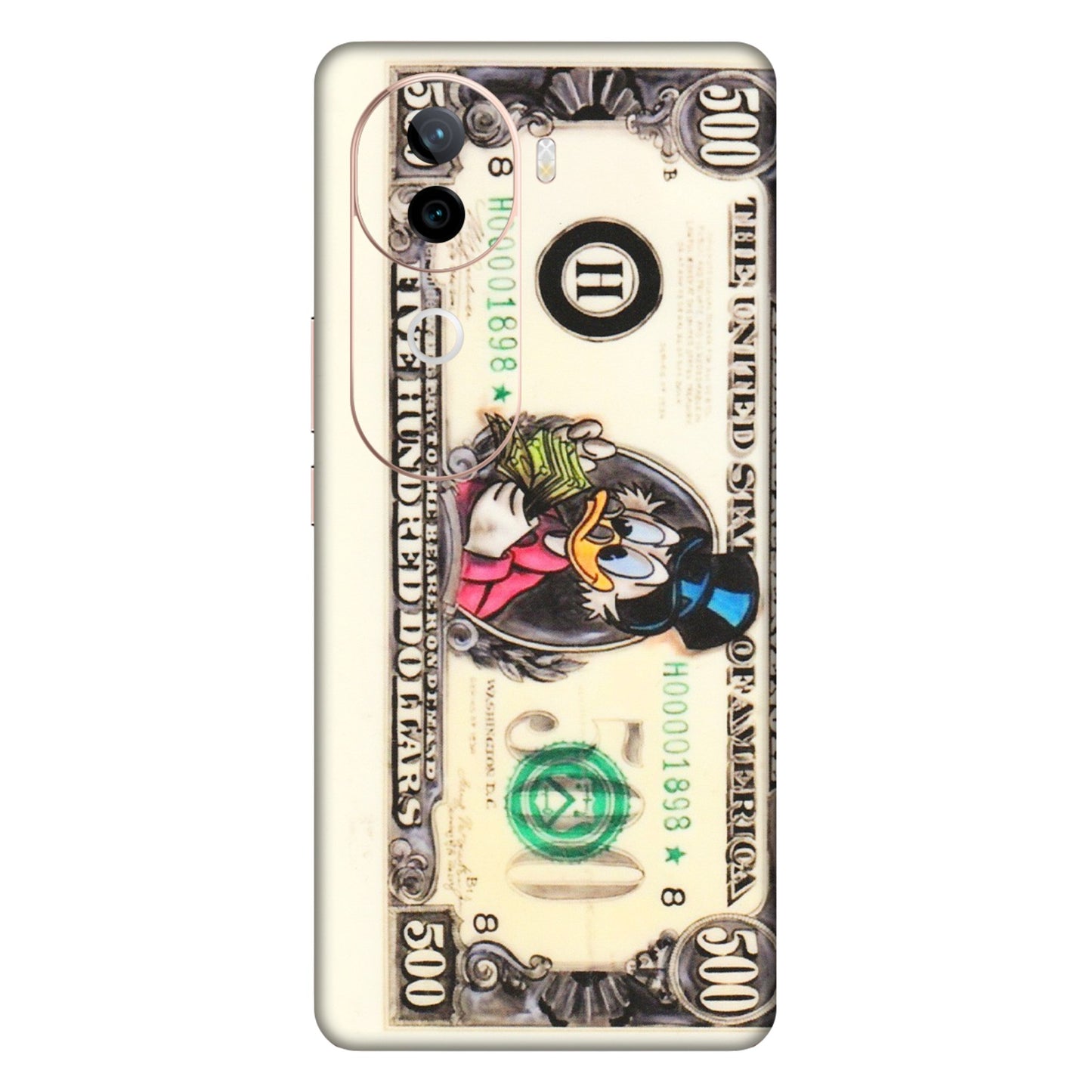 IQOO Phone Skins (All Models) - Five Hundred Dollar Duck - Transparent Finish (T-15) IQOO Z9S