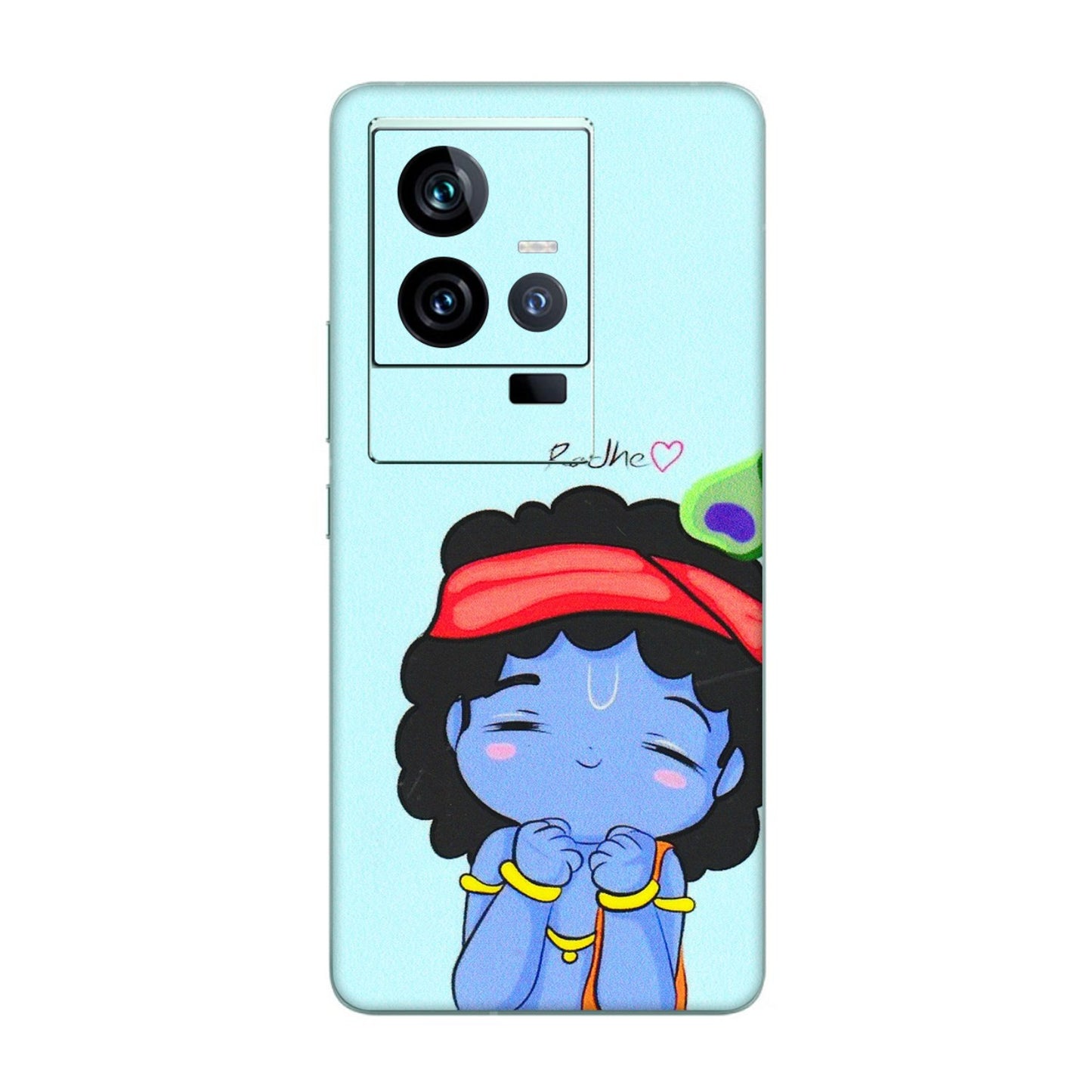 IQOO Phone Skins (All Models) - Radhe Radhe Cute Toon - 3D Embossed Finish (L-05) IQOO 11 5G