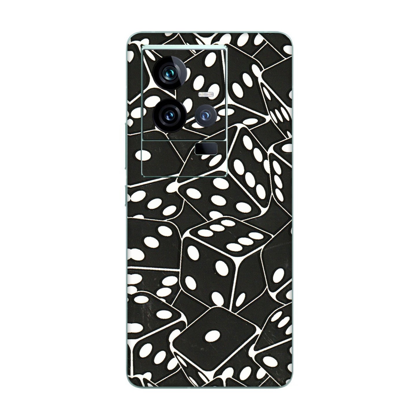 IQOO Phone Skins (All Models) - Big Black Dices - 3D Embossed Finish (L-106) IQOO 11 5G