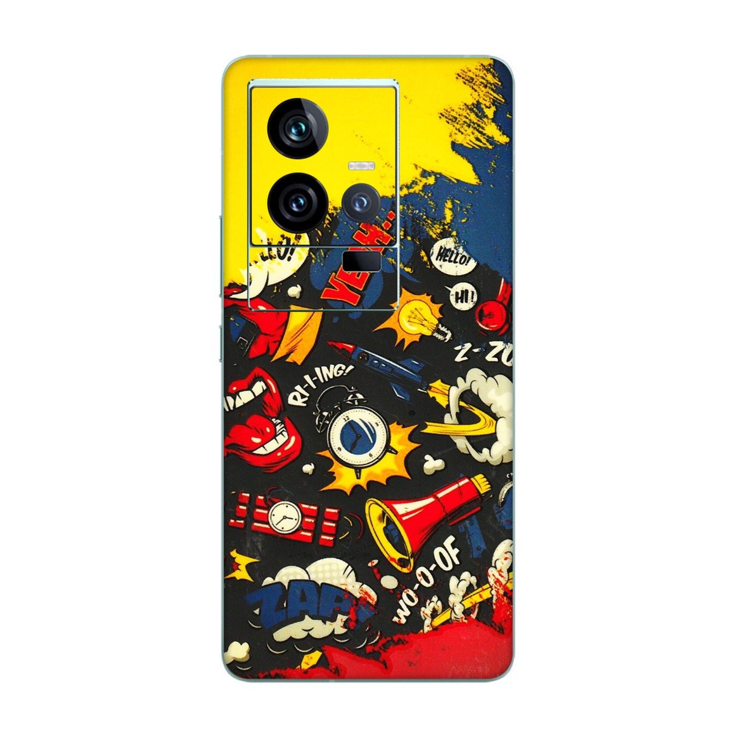 IQOO Phone Skins (All Models) - Pacific Doodle Art - 3D Embossed Finish (L-120) IQOO 11 5G