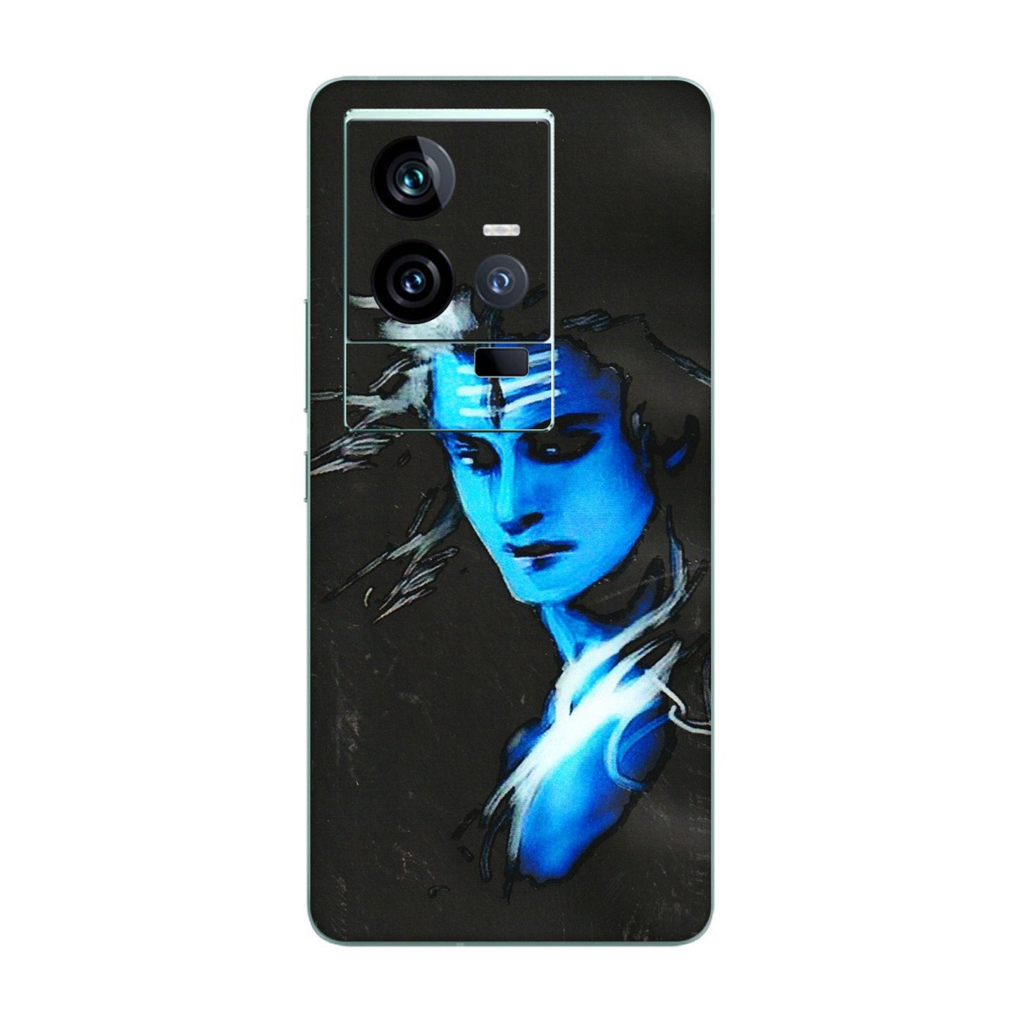 IQOO Phone Skins (All Models) - Har Har Mahadev Blue/Black - 3D Embossed Finish (L-185) IQOO 11 5G