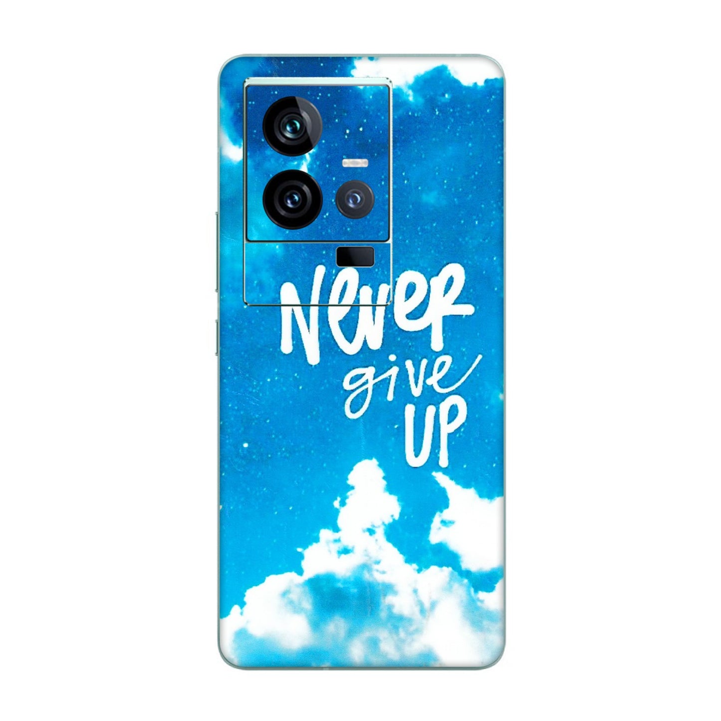 IQOO Phone Skins (All Models) - Never Give Up - 3D Embossed Finish (L-279) IQOO 11 5G