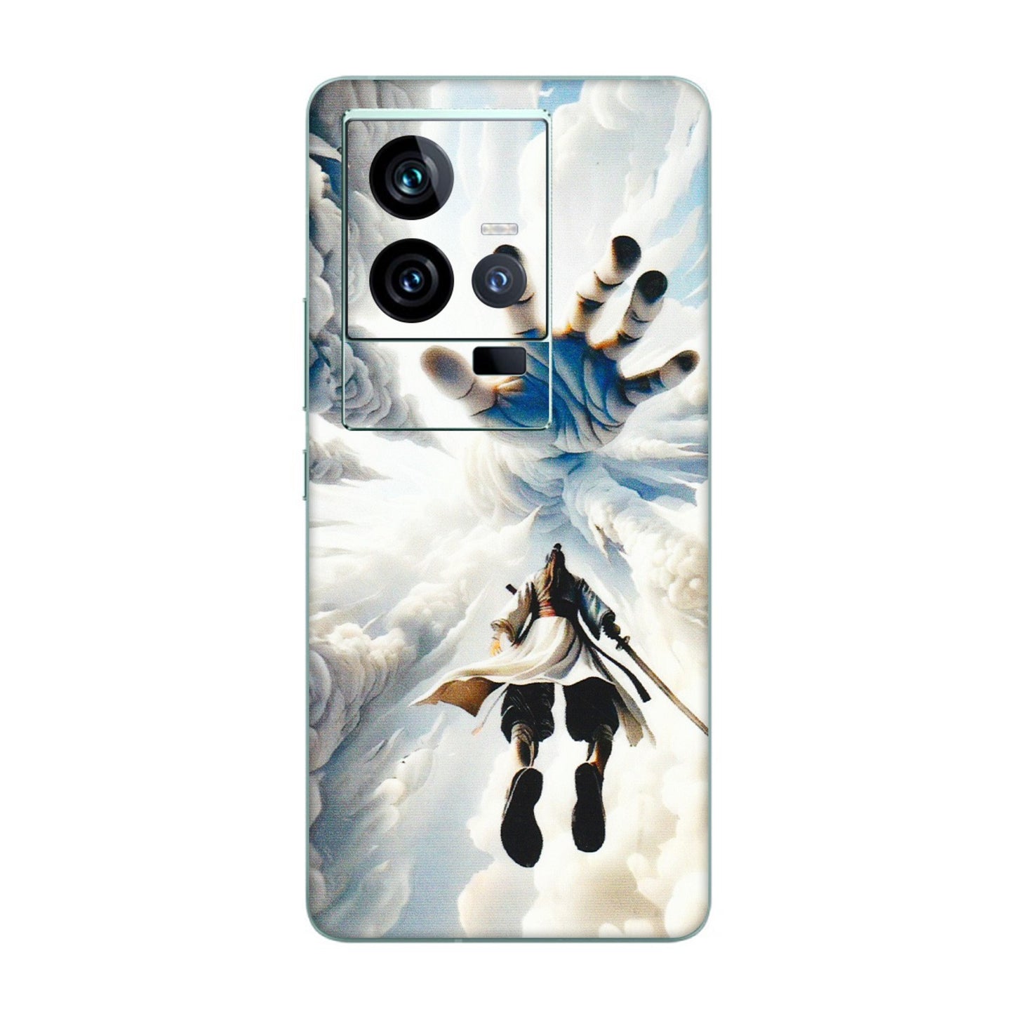 IQOO Phone Skins (All Models) - Big Hand With Monkey King - 3D Embossed Finish (L-323) IQOO 11 5G