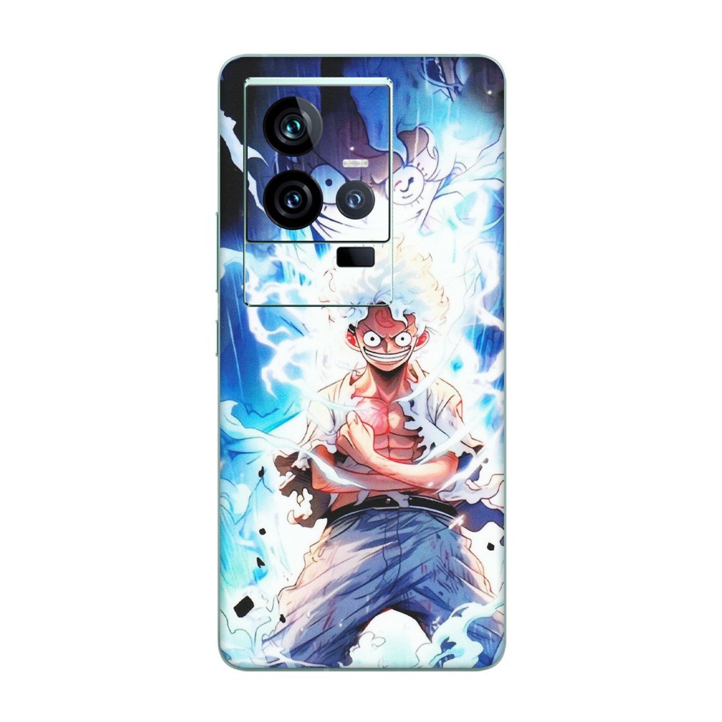 IQOO Phone Skins (All Models) - Blue Thunder Luffy Anime - Matte Finish (M-132) IQOO 11 5G
