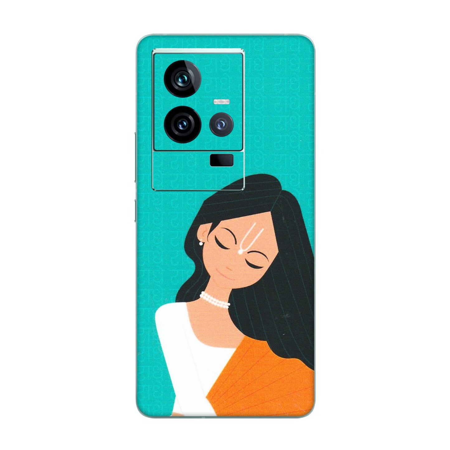 IQOO Phone Skins (All Models) - Radhe Radhe With Hindu Symbol - Matte Finish (M-164) IQOO 11 5G
