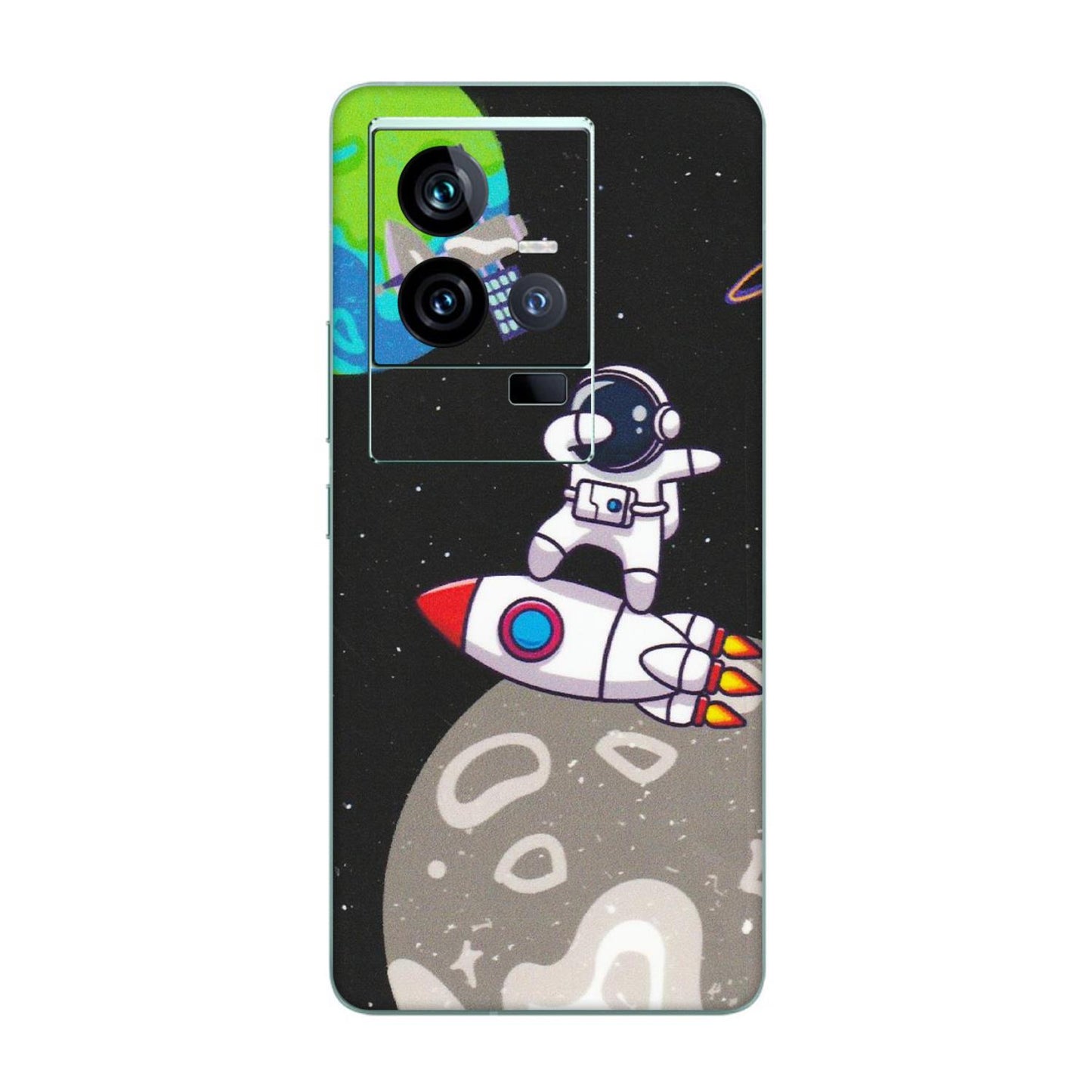 IQOO Phone Skins (All Models) - Astronaut Vibing Toon Running - Matte Finish (M-39) IQOO 11 5G