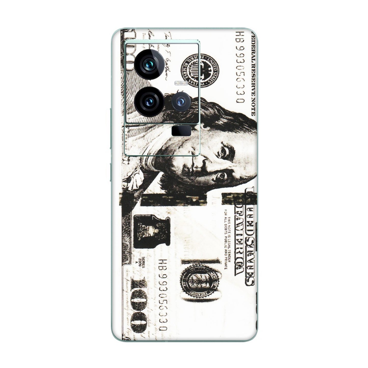 IQOO Phone Skins (All Models) - 100 Dollar Currency - Transparent Finish (T-01) IQOO 11 5G