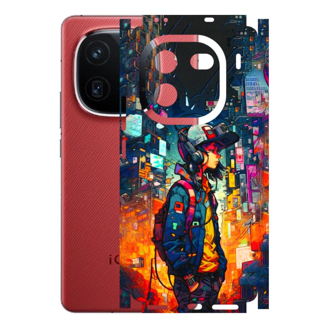 IQOO Phone Skins (All Models) - Street Anime Guy - 3D Embossed Finish (L-158) IQOO 12 5G