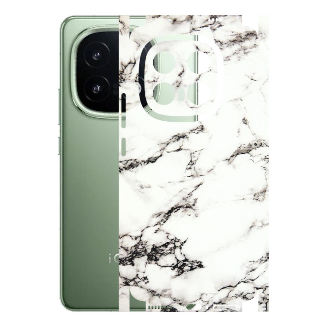 IQOO Phone Skins (All Models) - Black and White Marble Texture - 3D Embossed Finish (L-124) IQOO 13 5G