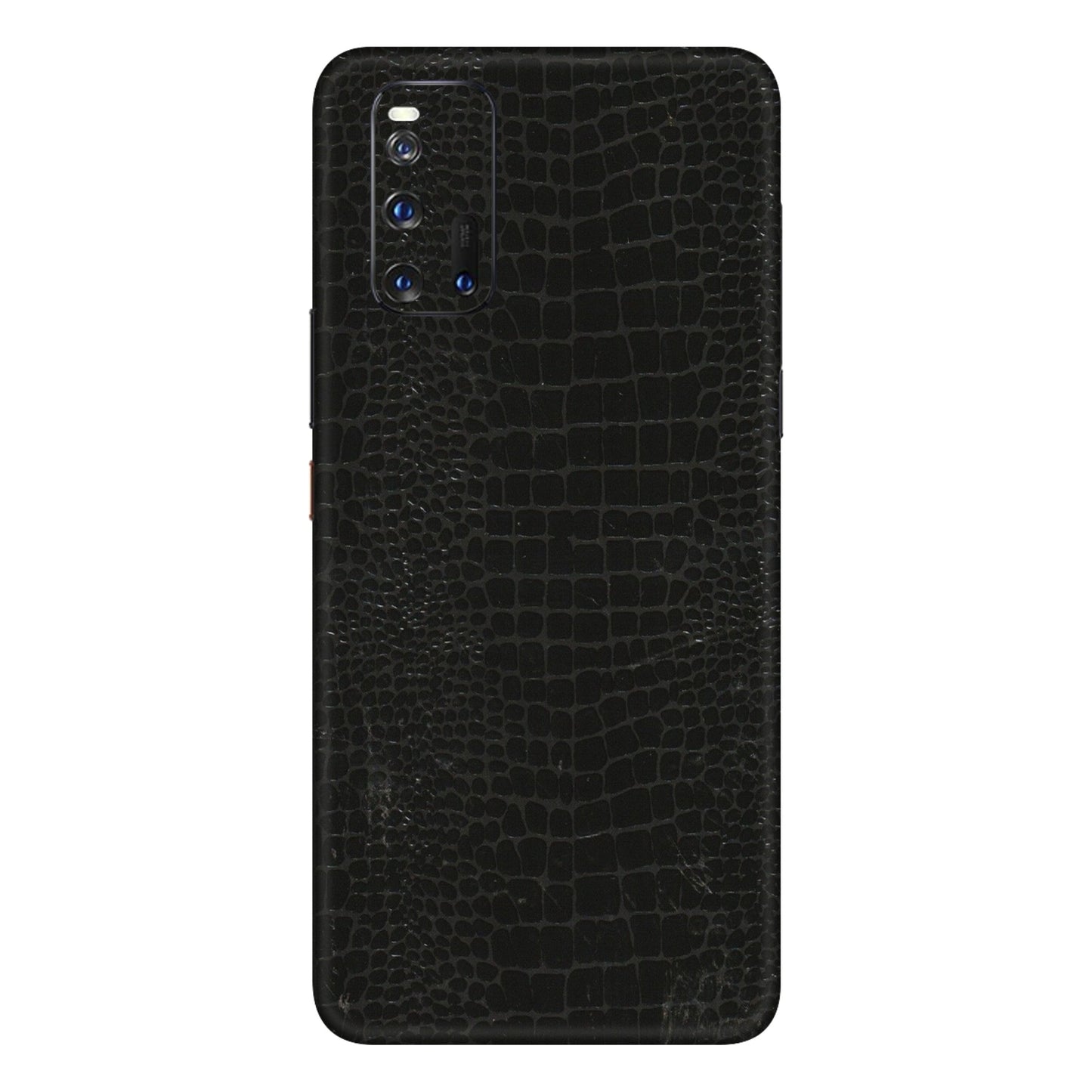 IQOO Phone Skins (All Models) - Snake Leather Black - 3D Embossed Finish (L-107) IQOO 3