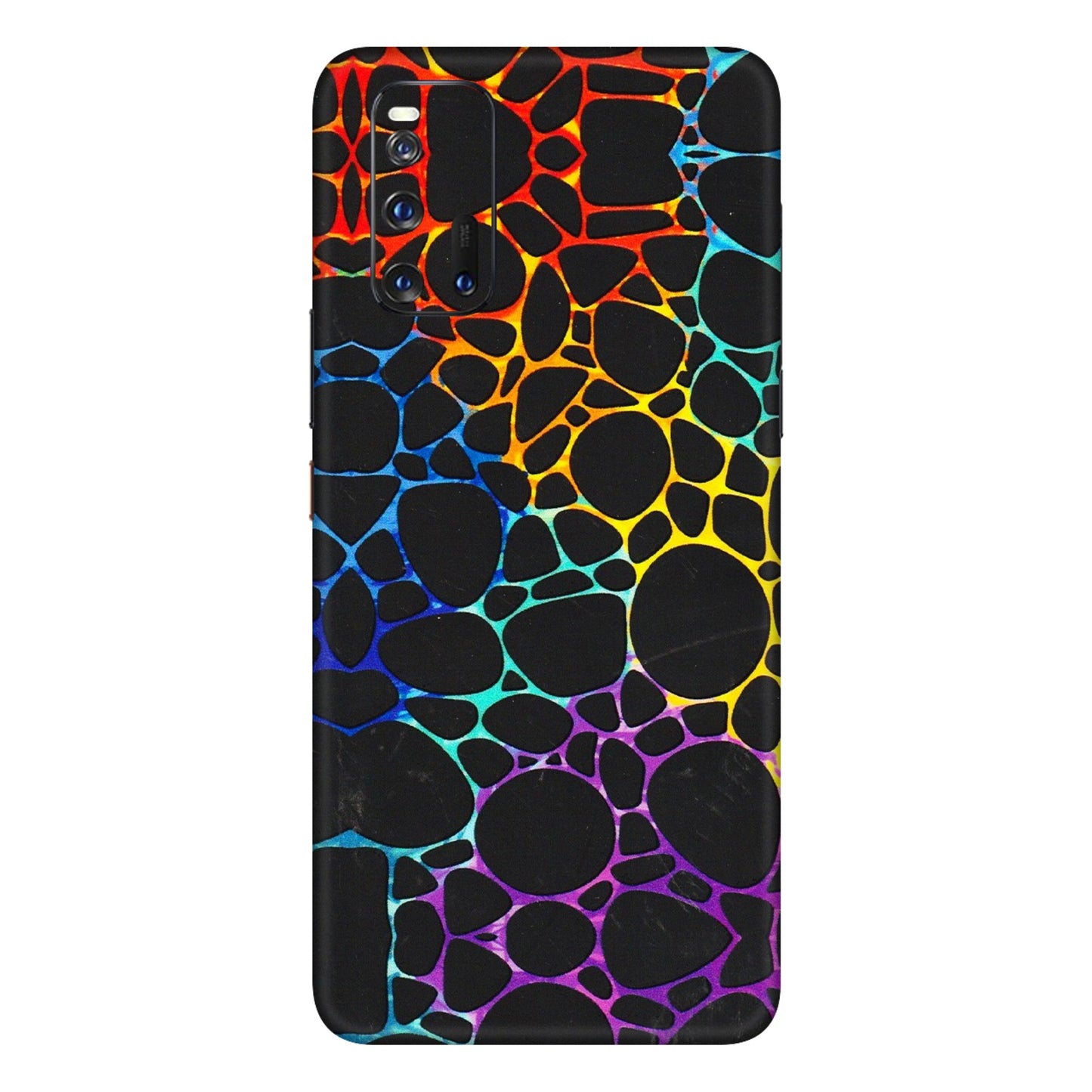 IQOO Phone Skins (All Models) - Abstract Art MultiColour - 3D Embossed Finish (L-133) IQOO 3