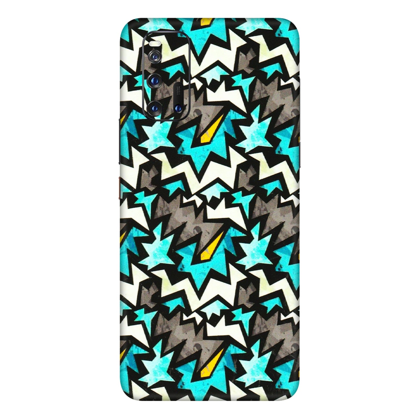 IQOO Phone Skins (All Models) - Funky Zig Zag - 3D Embossed Finish (L-223) IQOO 3