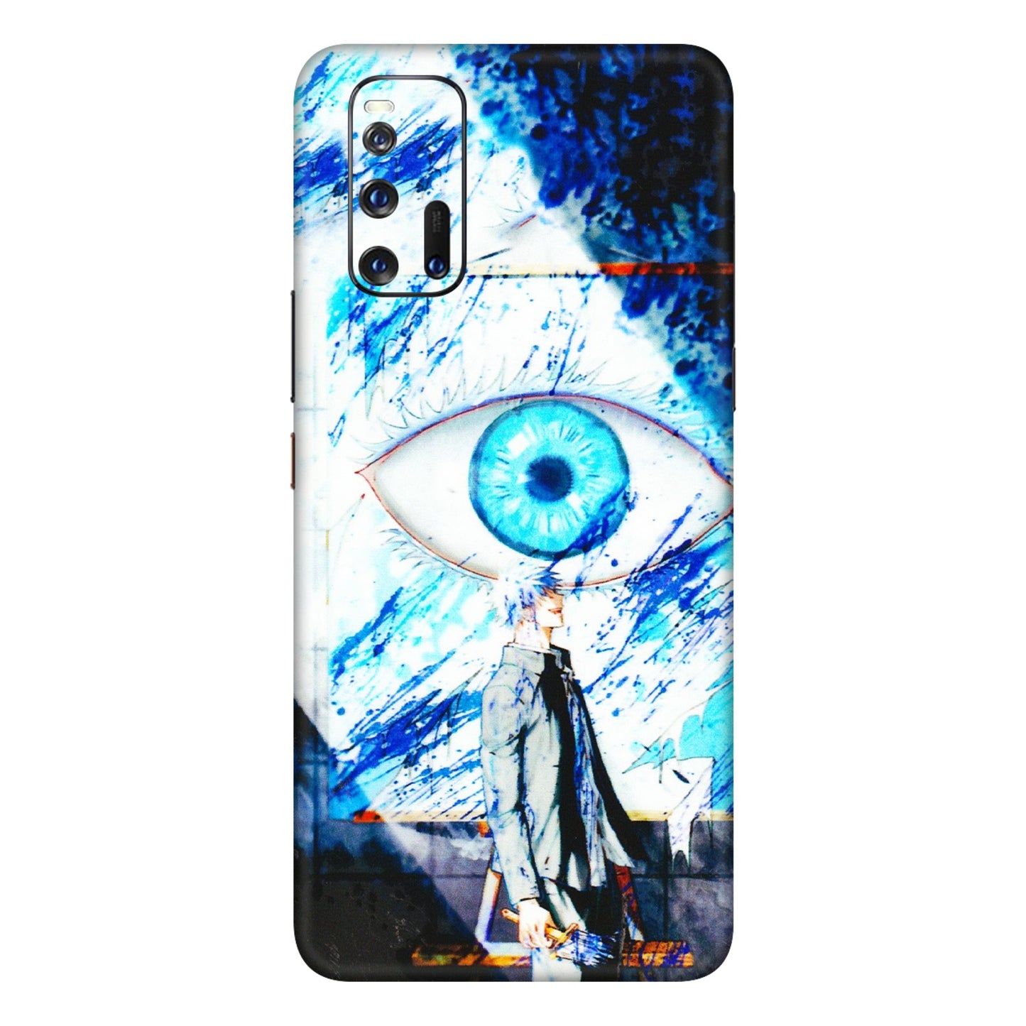 IQOO Phone Skins (All Models) - Gojo Satoru evil eye - 3D Embossed Finish (L-239) IQOO 3
