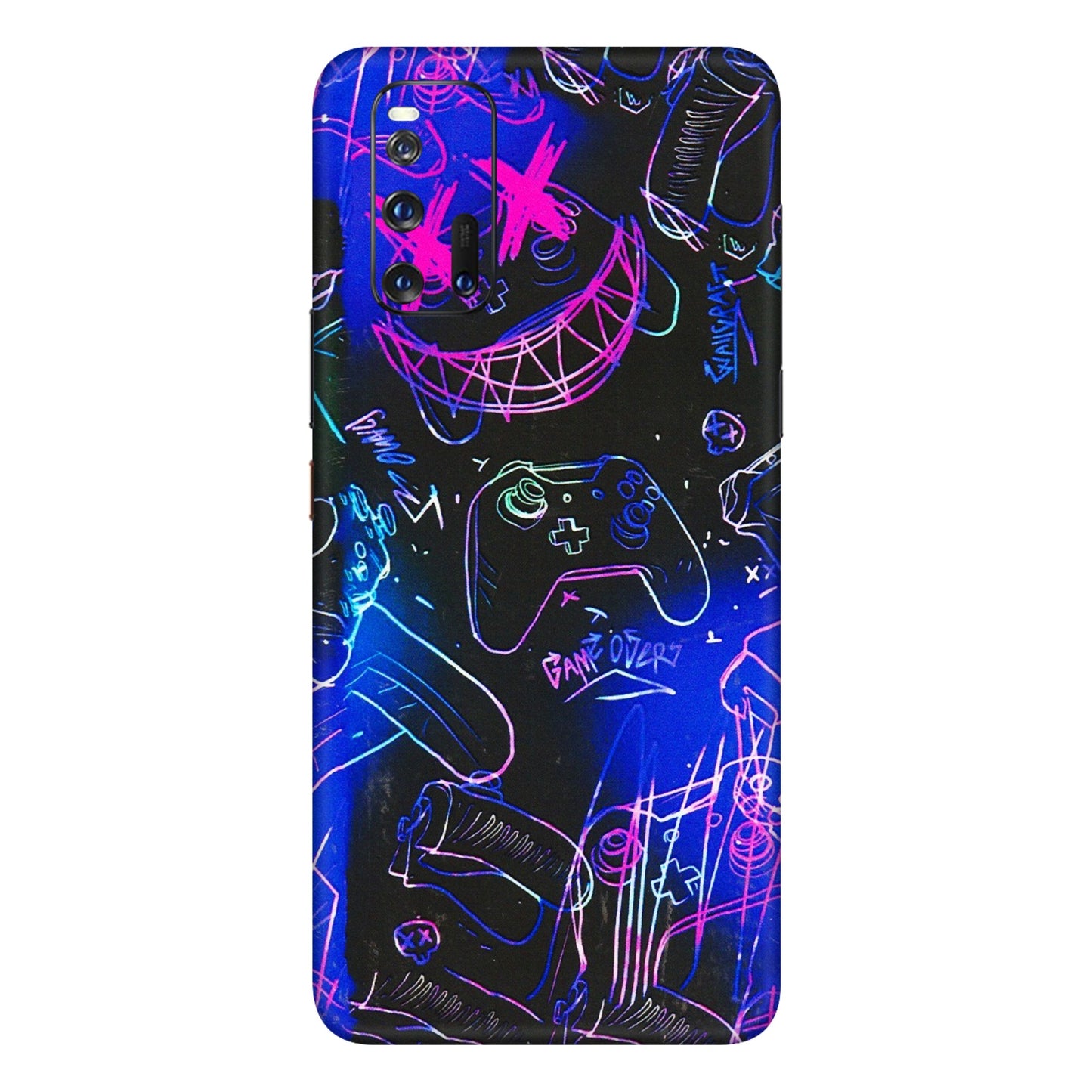 IQOO Phone Skins (All Models) - Gamers Paradise - 3D Embossed Finish (L-258) IQOO 3