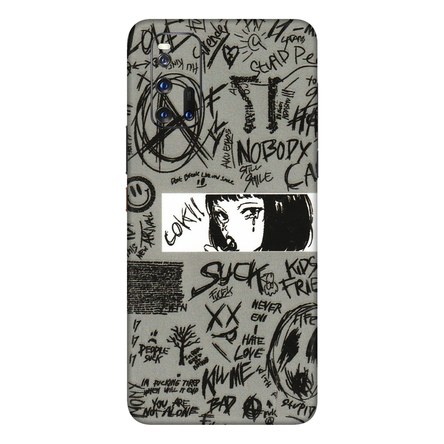 IQOO Phone Skins (All Models) - Never Have Love Anime - 3D Embossed Finish (L-260) IQOO 3
