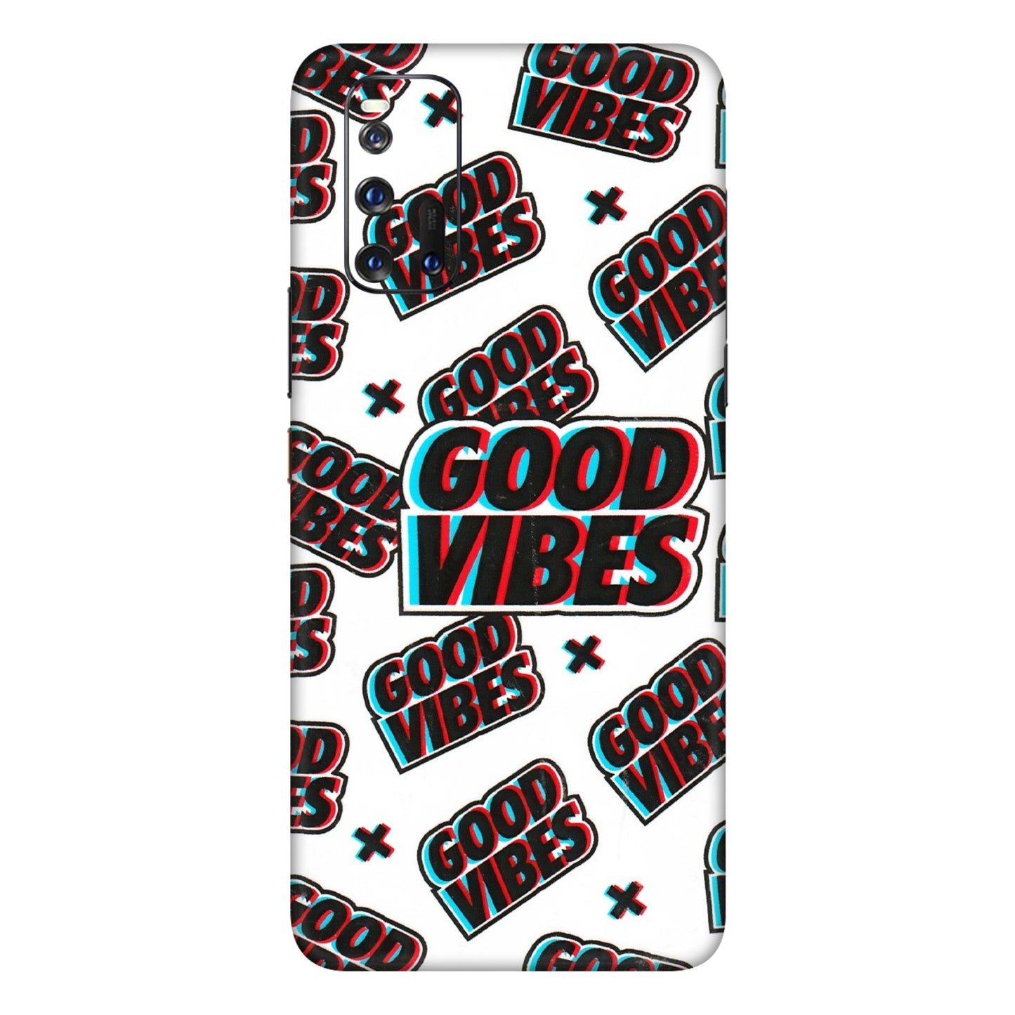 IQOO Phone Skins (All Models) - Good Vibes - 3D Embossed Finish (L-282) IQOO 3