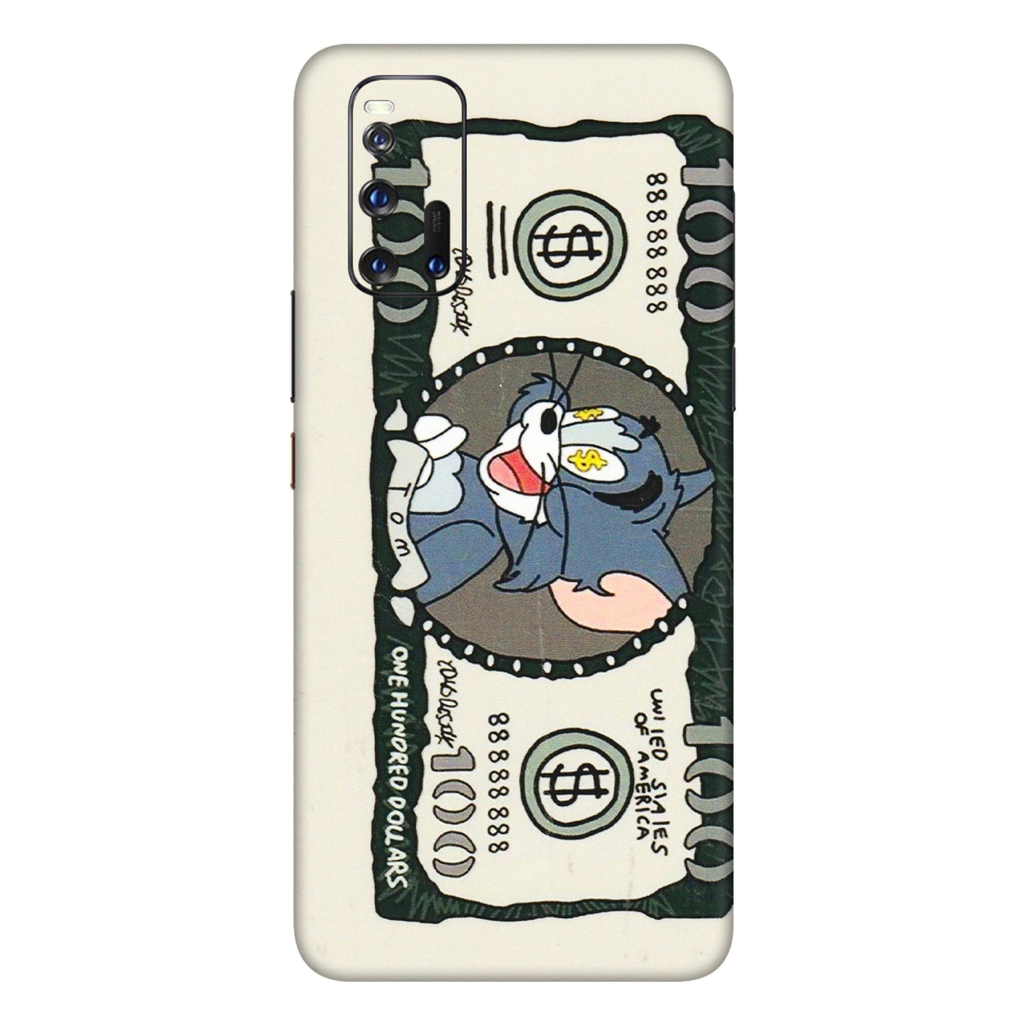 IQOO Phone Skins (All Models) - Tom Hundred Dollar - 3D Embossed Finish (L-324) IQOO 3